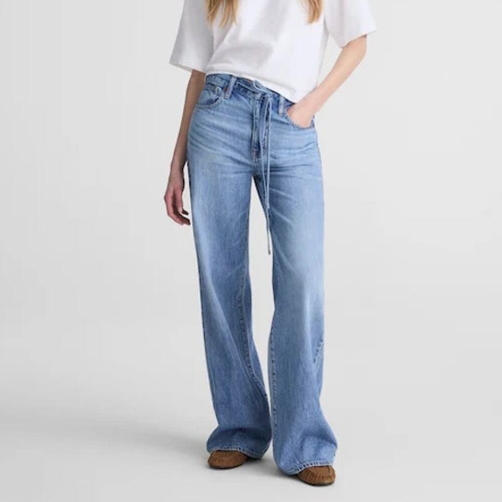 Madewell The Ultimate Wide Leg Jean Airy Denim Raebrook Wash Size 29 NWT